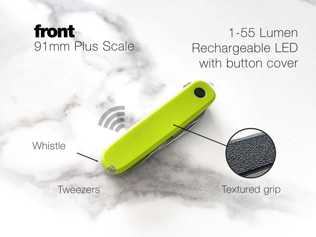 Victorinox 91mm Flashlight / Whistle 7 Tool Super Scale for Swiss Army Knife
