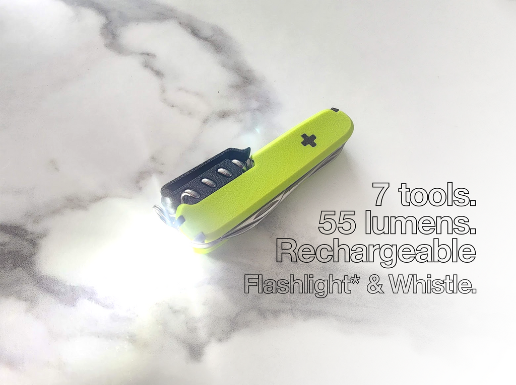 Victorinox 91mm Flashlight / Whistle 7 Tool Super Scale for Swiss Army Knife